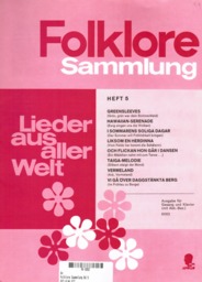 Folklore Sammlung Bd 5