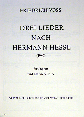3 Lieder Nach Hermann Hesse