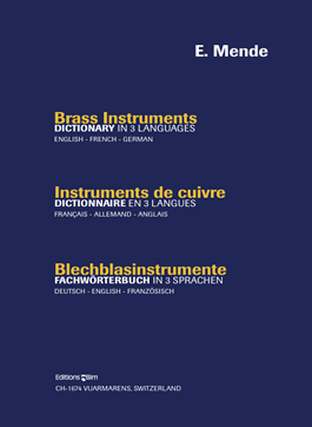 Blechblasinstrumente - Fachwoerterbuch