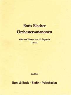 Orchestervariationen Ueber Ein