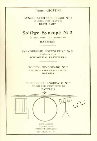 Solfege Syncope 2 - Etudes Pour Partitions De Batterie