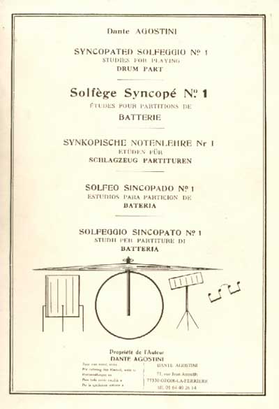 Solfege Syncope 1 - Etudes Pour Partitions De Batterie