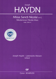 Missa Sancti Nicolai G - Dur Hob 22/6 (Nicolaimesse)