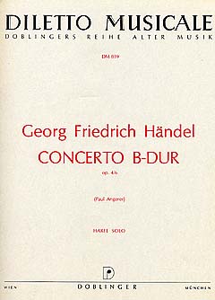 Konzert B - Dur Op 4/6 Hwv 294