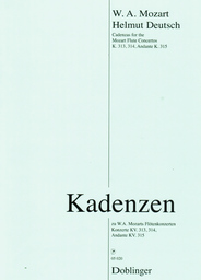 Kadenzen Zu Mozart Konzert Kv 313 314 + 315