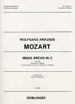 Missa Brevis C - Dur Kv 258 (piccolo / Spaur Messe)