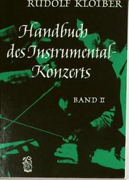 Handbuch Des Instrumentalkonzerts 2