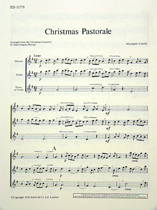 Pastorale (Concerto Grosso Op 6/8) Weihnachtskonzert