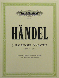 3 Hallenser Sonaten Hwv 374-376