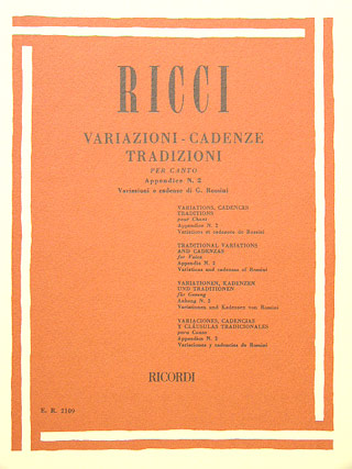 Variationi + Cadenze Von Rossini