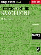Technique Of Saxophon 3 Rhythm Studies