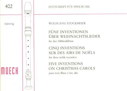 5 Inventionen Ueber Weihnachtslieder