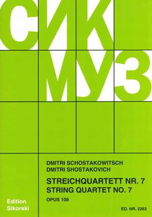 Quartett 7 Fis - Moll Op 108