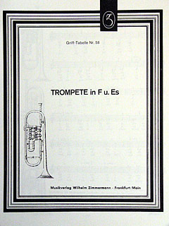 Grifftabelle Trompete F + Es