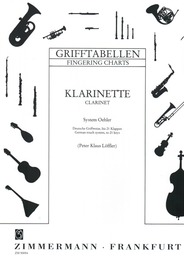 Grifftabelle Klarinette (oehler)