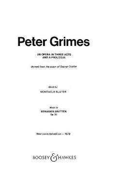 Peter Grimes Op 33