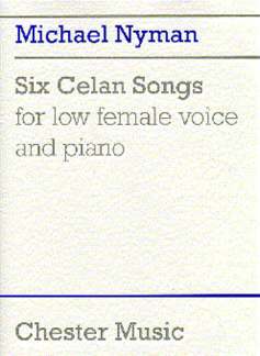 6 Celan Songs For Low Female Voice And Piano