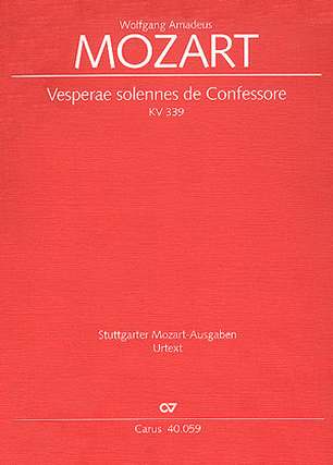 Vesperae Solennes De Confessore Kv 339