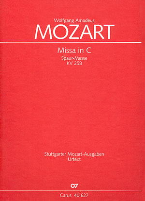 Missa Brevis C - Dur Kv 258 (piccolo / Spaur Messe)