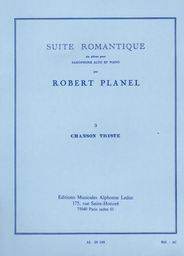Chanson Triste - Suite Romantique 3