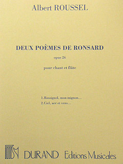 2 Poemes De Ronsard Op 26