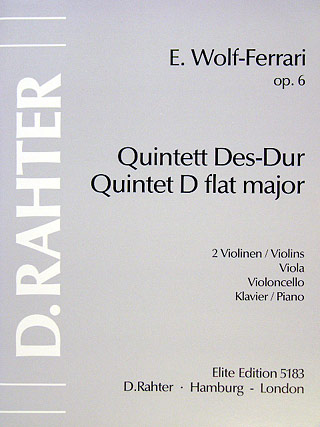 Klavierquintett Des - Dur Op 6