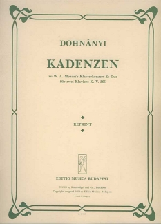 Kadenzen Zu Mozart Klavierkonzert