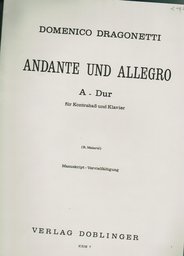 Andante + Allegro A - Dur