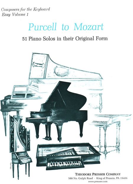 Purcell To Mozart 1 - 51 Piano Solos In Their Original Form