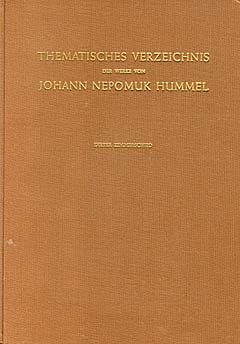 Verzeichnis Der Werke Von Johann Nepomuk Hummel