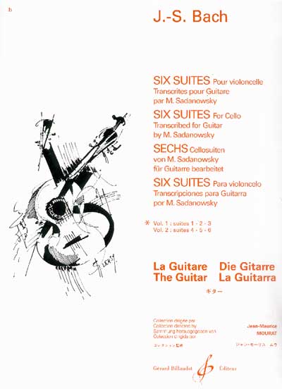 6 Suiten Bd 1 (Nr 1-3) Nach BWV 1007-1012
