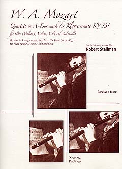 Quartett A - Dur Nach Der Sonate Kv 331