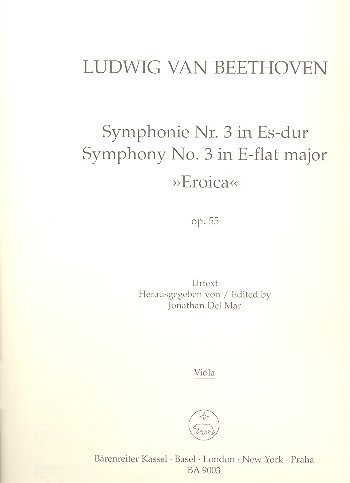 Sinfonie 3 Es - Dur Op 55 (eroica)