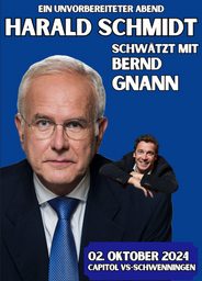 Harald Schmidt schwätzt mit Bernd Gnann - Ein unvorbereiteter Abend
