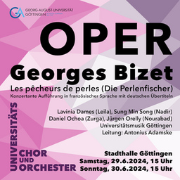 Georges Bizet »Les pêcheurs de perles« - »Die Perlenfischer«  Konzertante Aufführung in französischer Sprache mit deutschen Übertiteln