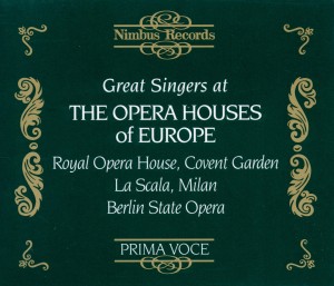 Great Singers At Opera Houses